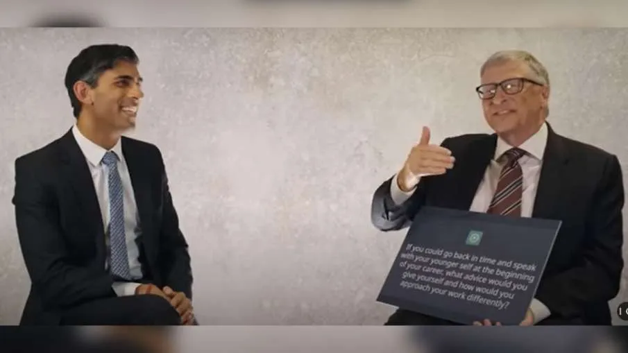 UK PM Rishi Sunak-Bill Gates interview by Open AI ChatGPT